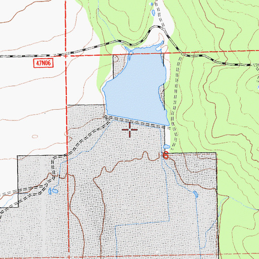 Topographic Map of Big Johnson 1116 Dam, CA