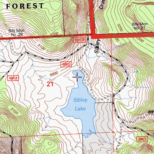 Topographic Map of Renner Sibley Creek 1119 Dam, CA