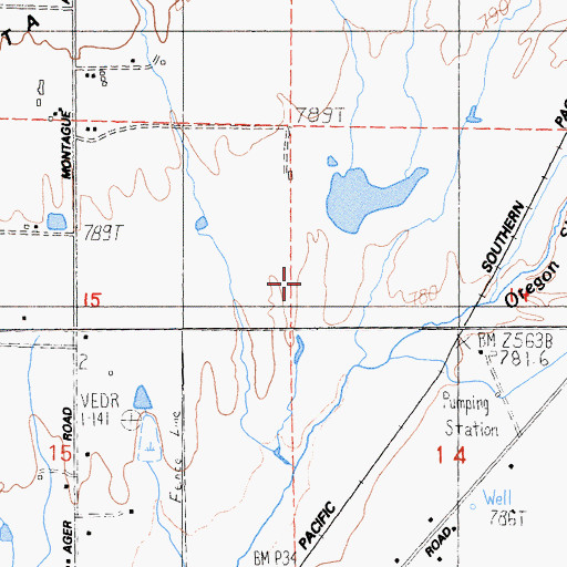 Topographic Map of Lake Suzanne 1186 Dam, CA