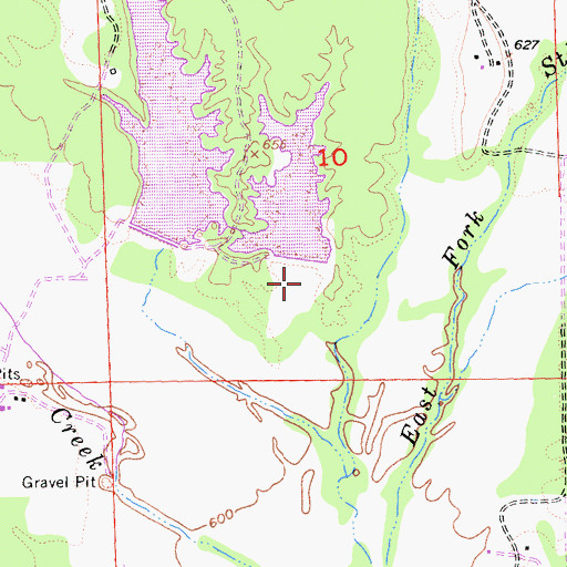 Topographic Map of Ross Number 2 1222-002 Dam, CA