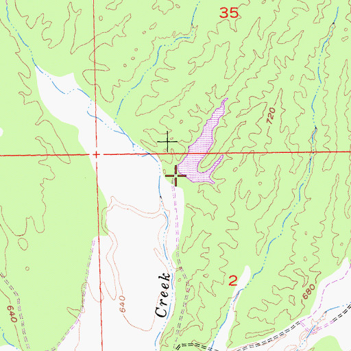 Topographic Map of Charles Smith Irrigation 1224 Dam, CA