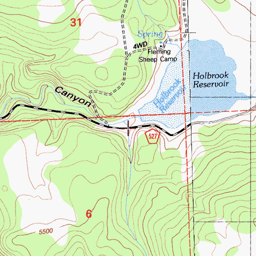 Topographic Map of Sowvlen 1237 Dam, CA