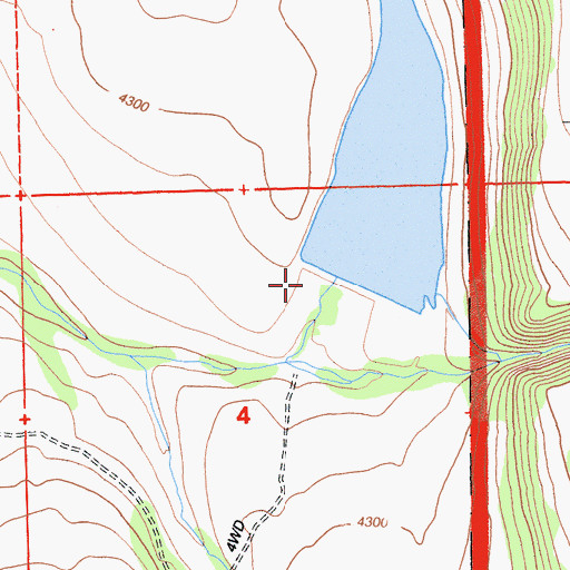 Topographic Map of Iverson 1239 Dam, CA