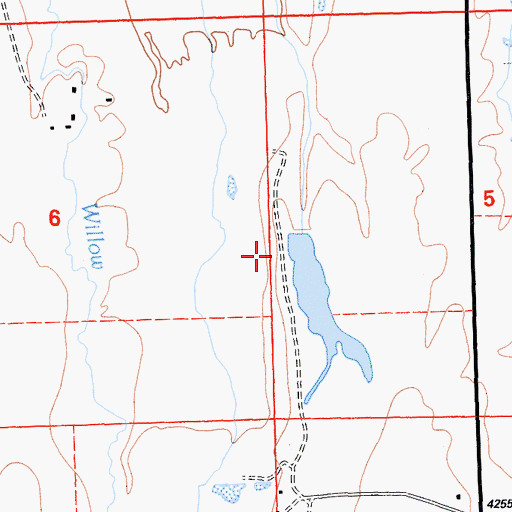 Topographic Map of Albaugh Number 2 1242-2 Dam, CA