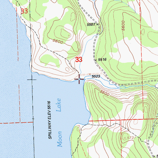 Topographic Map of Tule Lake 1249-004 Dam, CA