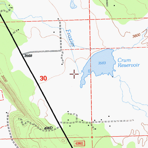 Topographic Map of Crum 1251 Dam, CA