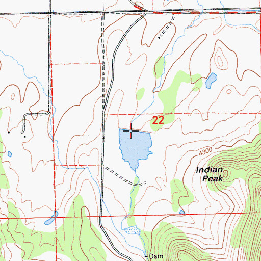 Topographic Map of Leonard Number 2 1252 Dam, CA