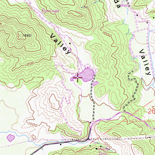Topographic Map of Robert L Matheson 1413 Dam, CA