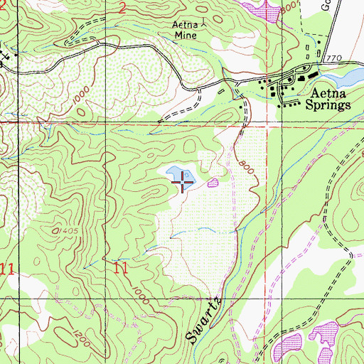 Topographic Map of Burns 1419 Dam, CA