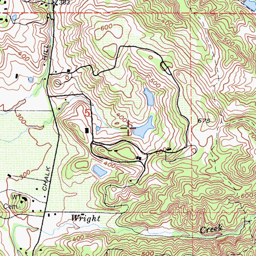 Topographic Map of Donovan 1422 Dam, CA