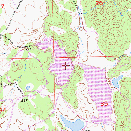 Topographic Map of Chesbro Dam, CA