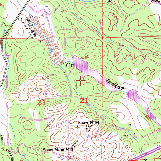 Topographic Map of Volo Mining Company 1468 Dam, CA