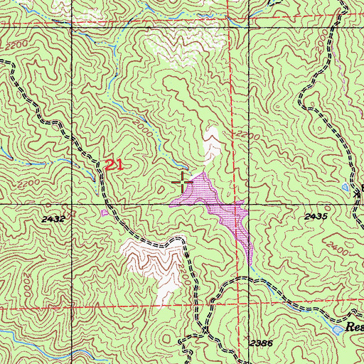 Topographic Map of Coit Dam, CA