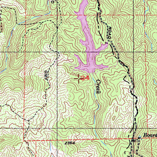 Topographic Map of Murry 1620-003 Dam, CA