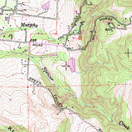 Topographic Map of B J Robinson 2410 Dam, CA