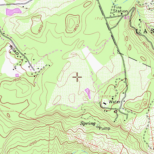 Topographic Map of Rancho La Jota 2414 Dam, CA