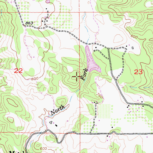 Topographic Map of Azalea 2420 Dam, CA