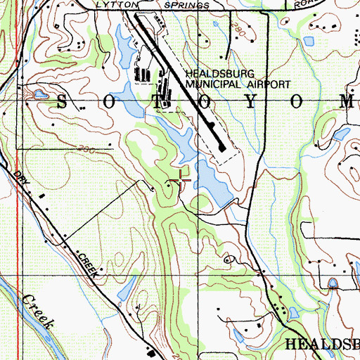 Topographic Map of Norton Number 2 2423-002 Dam, CA