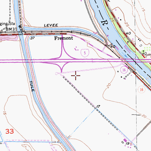 Topographic Map of Debacco 2465 Dam, CA
