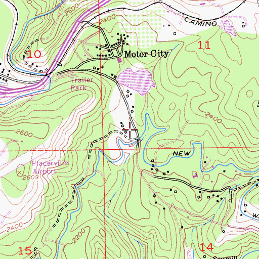 Topographic Map of Fay Gunby 1464-002 Dam, CA