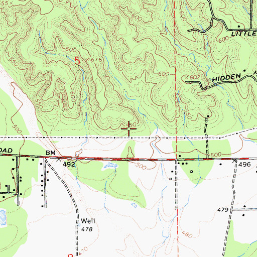 Topographic Map of Boyd Number 1 3222 Dam, CA