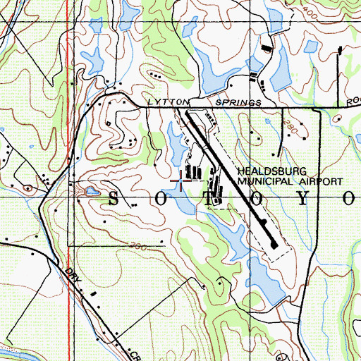 Topographic Map of Cook Number 2 3420 Dam, CA
