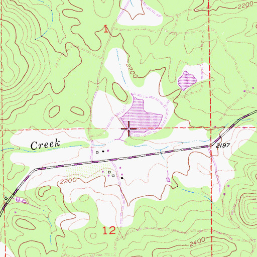 Topographic Map of Aukum View 3461 Dam, CA