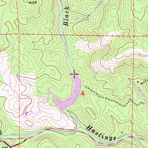 Topographic Map of Straza 3462 Dam, CA
