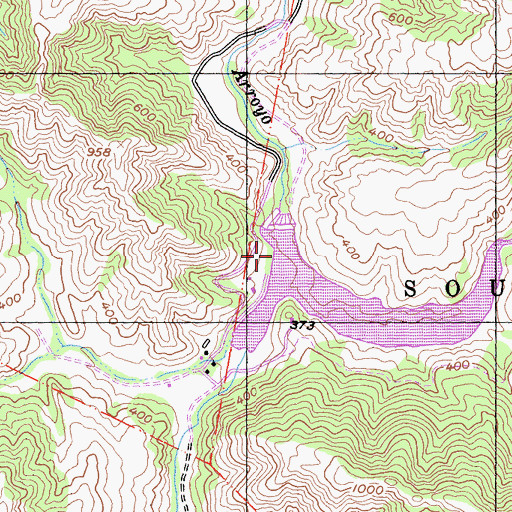 Topographic Map of Soulajule 33-009 Dam, CA