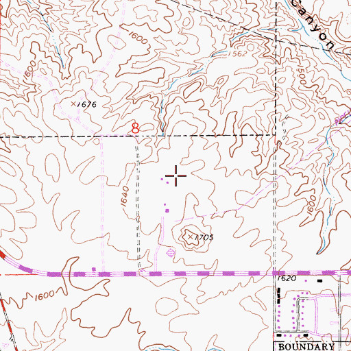 Topographic Map of Henry J Mills 35-014 Dam, CA