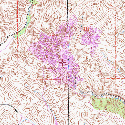 Topographic Map of P R D 449 Dam, CA