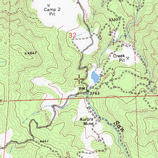 Topographic Map of New Idria 657 Dam, CA