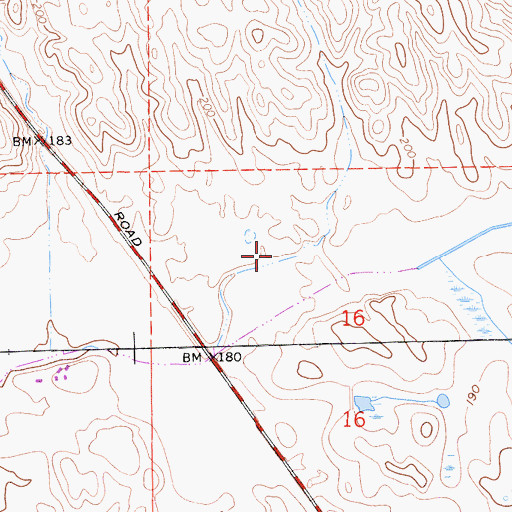 Topographic Map of Mustang Creek 666 Dam, CA
