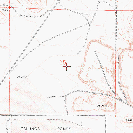 Topographic Map of Boron Tailings Pd 738 Dam, CA