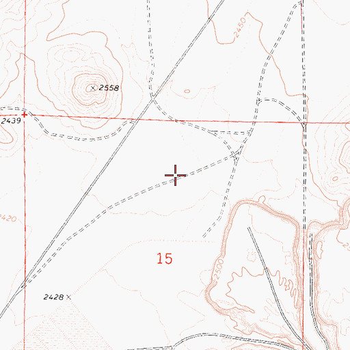 Topographic Map of Boron T Pond 5 738-002 Dam, CA