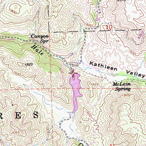 Topographic Map of Eagle Ranch 747 Dam, CA