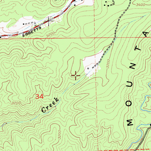 Topographic Map of Forest Meadows 1495 Dam, CA