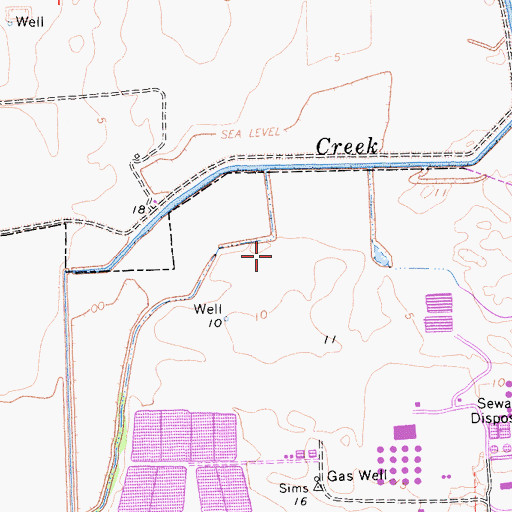 Topographic Map of Emergency Storage Basin 2004 Dam, CA