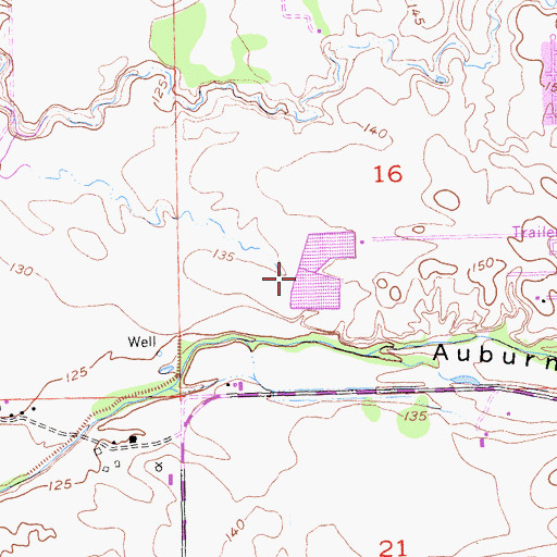 Topographic Map of City of Lincoln 2008 Dam, CA