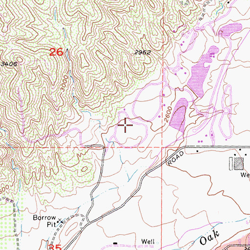 Topographic Map of Yucaipa Number 1 2009 Dam, CA