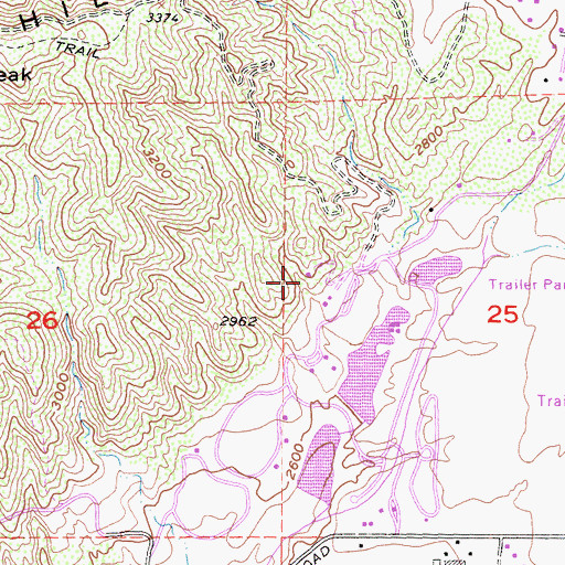 Topographic Map of Yucaipa Number 3 2009-003 Dam, CA