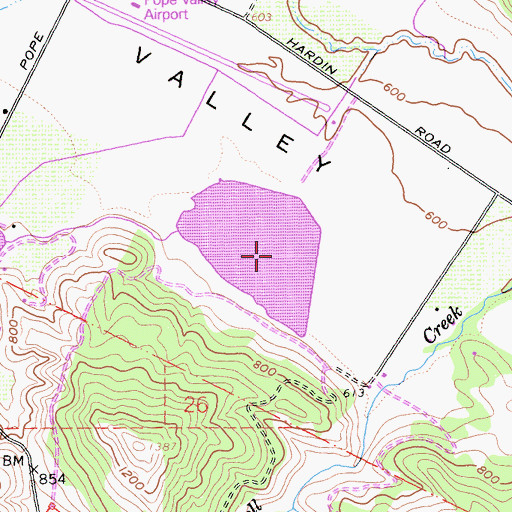 Topographic Map of Usibelli Number 2 2413-002 Dam, CA