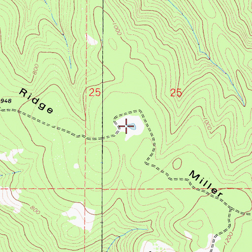 Topographic Map of Richardson 2428 Dam, CA