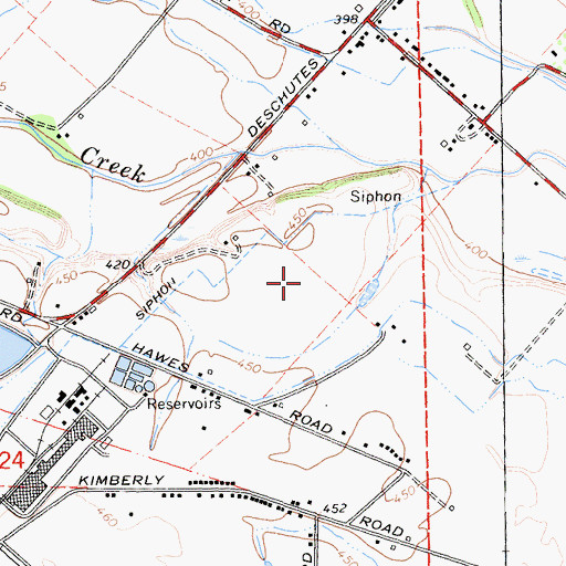 Topographic Map of Treatment Ponds 3223 Dam, CA