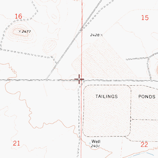Topographic Map of Watershed Reservoir, CA