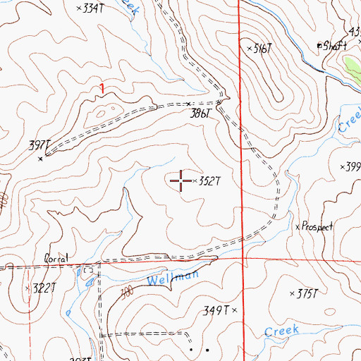 Topographic Map of Frisky Lake, CA