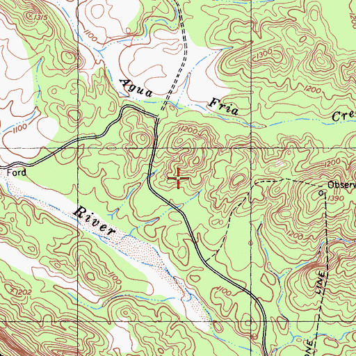 Topographic Map of Hughes Reservoir Dam, CA