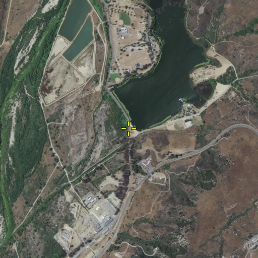 Aerial/Satellite Image of Lake Oneill Dam, CA