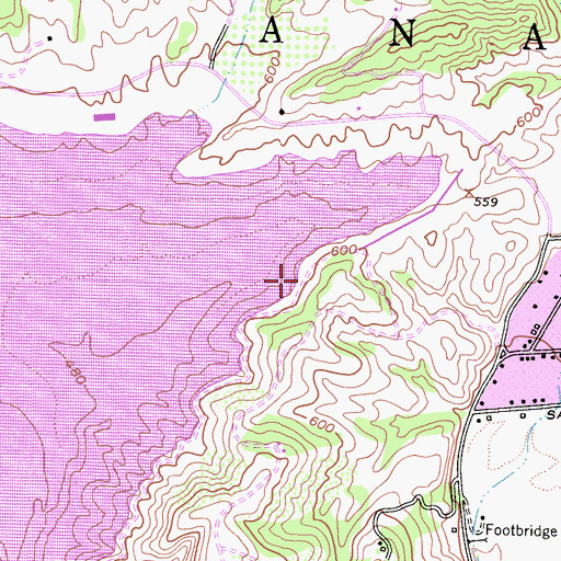 Topographic Map of Casitas Saddle Dike Dam, CA