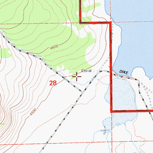 Topographic Map of Clear Lake Dike Dam, CA